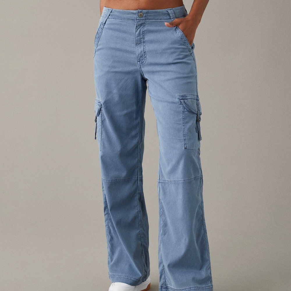 AE Dreamy Drape Stretch Cargo Baggy Wide-Leg Pant